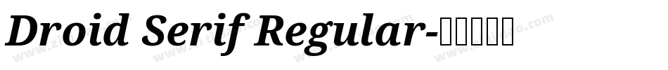 Droid Serif Regular字体转换